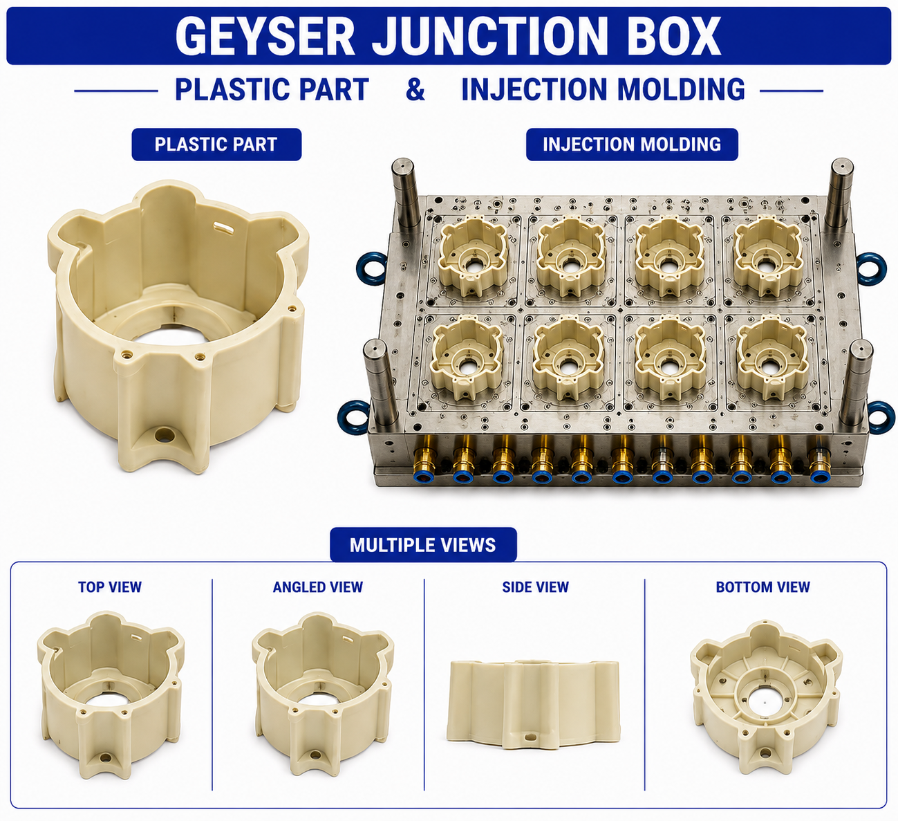 Geyser Plastic Junction Box Mould and Moulding Service